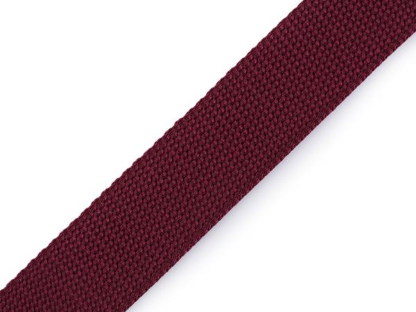 Gurtband Uni 30 mm Bordeaux